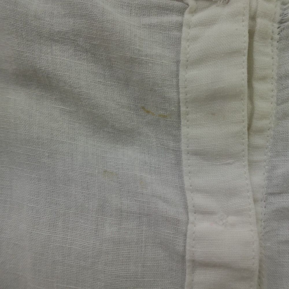 Sezane Blouse White Lace Trim Linen‎ Frances Cottagecore - Picture 15 of 16